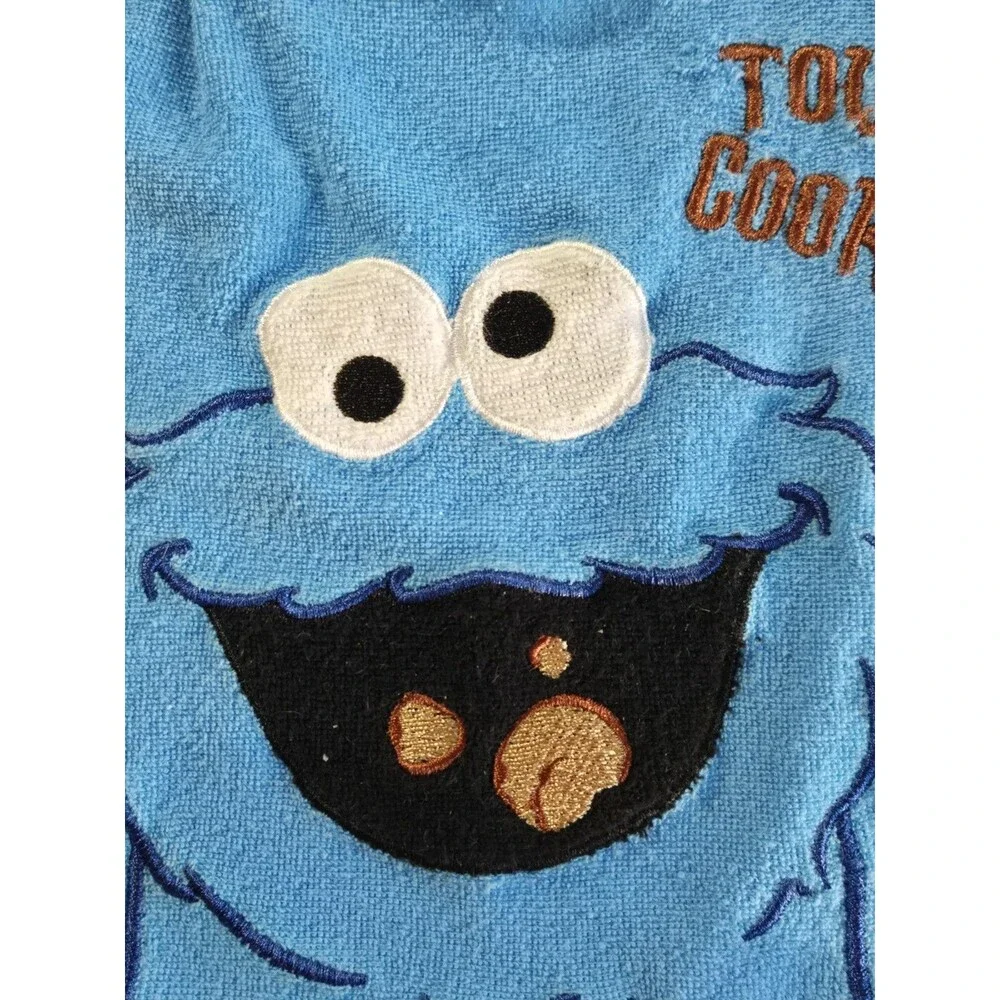 Sesame Street Cookie Monster Baby Bib – Blue Infant Feeding Accessory